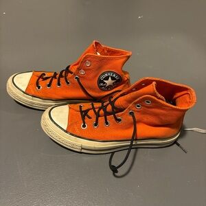 Converse Bright Orange Canvas Sneakers